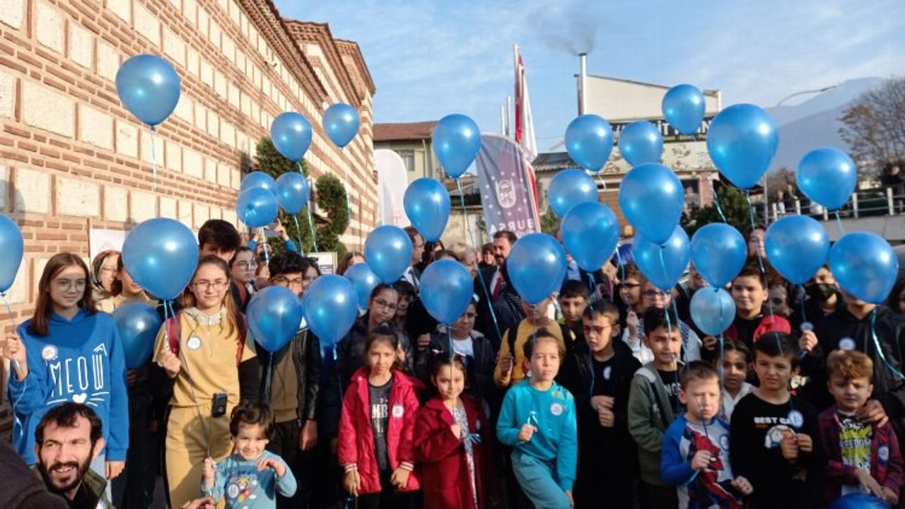 Bursa'dan diyabete 'mavi balon'lu farkındalık