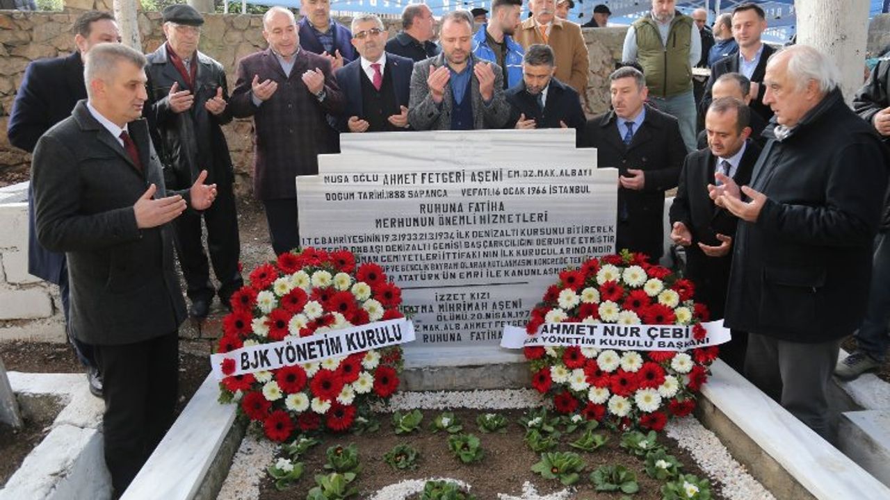 BJK'nın kurucusu ve 6. başkanı Ahmet Fetgeri Aşeni unutulmadı