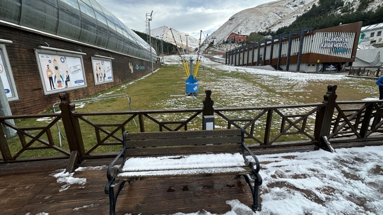 Palandöken'de "kayak garantisi" ile aralık ayının başında sezonun açılması bekleniyor