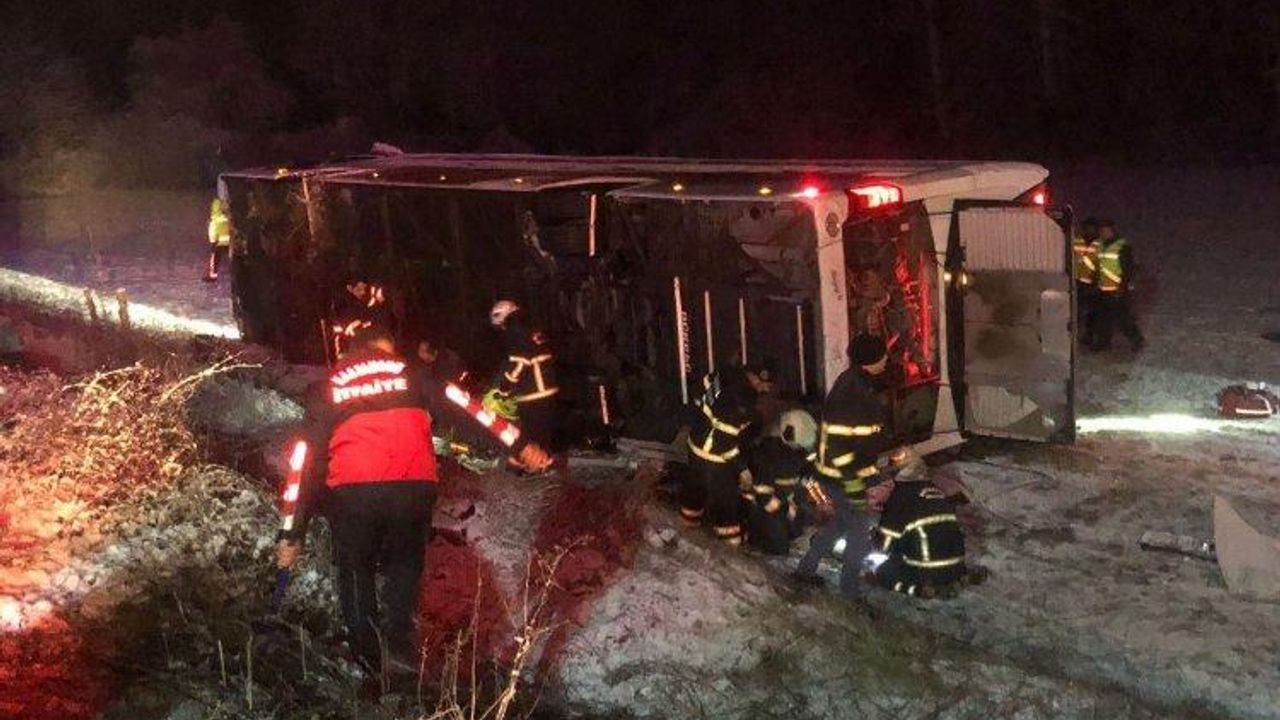 Kastamonu'da otobüs kazası: 6 ölü, 33 yaralı!