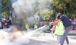 Diyarbakır İtfaiyesi'nden 3 bin 500 öğrenciye yangın eğitimi