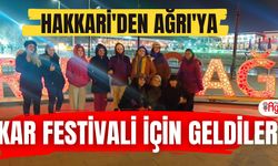 Hakkari'de bir grup kadın "kar festivali" için Ağrı'ya geldi