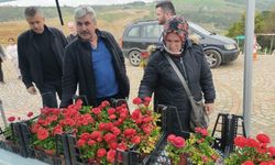 Kocaeli'den mezarlıklarda çiçek dağıtımı