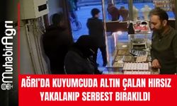 Ağrı’da kuyumcuda altın çalan hırsız yakalandı