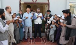 Umut Kervanı aracılığıyla hayırseverin Afganistan'da yaptığı caminin açılışı yapıldı