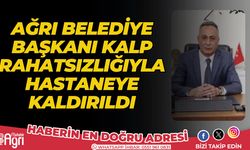 Ağrı Belediye Başkanı Karadoğan, kalp rahatsızlığıyla hastaneye kaldırıld
