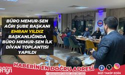 Büro Memur-Sen Ağrı Şube Başkanı Emrah YILDIZ Başkanlığında, Büro Memur-Sen İlk Divan Toplantısını yaptı