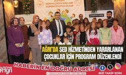 Ağrı'da SED hizmetinden yararlanan çocuklar için program düzenlendi 