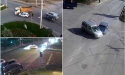 Malatya’da trafik kazaları kameralara yansıdı