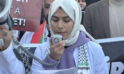 Elazığ ve Siirt'te sağlık çalışanları Gazze için yürüdü