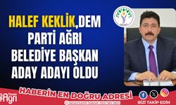 Halef Keklik, DEM Parti Ağrı Belediye Başkan Aday Adayı Oldu!