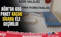 Ağrı'da 655 paket kaçak sigara ele geçirildi