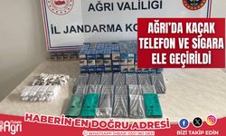 Ağrı'da gümrük kaçağı telefon ve sigara ele geçirildi