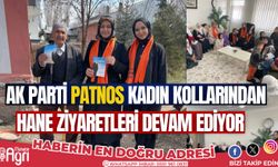 AK Parti Patnos Kadın Kolları hane ziyaretine devam ediyor
