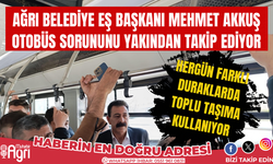 Ağrı Belediye Eş Başkanı Akkuş, Toplu taşıma sorununu yakından takip ediyor