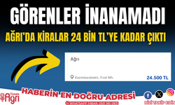 Ağrı’da kiralar aldı başını gidiyor aylık 24 bin tl kira