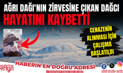 Ağrı Dağı'nın zirvesine çıkan dağcı hayatını kaybetti!