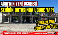 Ağrı'da yarım bırakılan hizmet binası! torbacıların uğrak yeri oldu