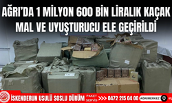 Ağrı’da 1 milyon 600 bin liralık kaçak mal ve uyuşturucu ele geçirildi