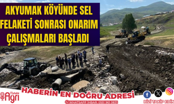 Ağrı Eleşkirt akyumak köyünde çalışmalar başladı