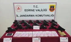 İpsala’daki operasyonda 17 tabanca ele geçirildi