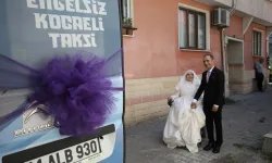 Kocaeli'de 'Engelsiz Taksi' gelin arabası oldu