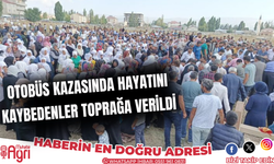 Ankara'daki otobüs kazasında hayatını kaybeden 5 kişinin cenazesi Ağrı'da defnedildi