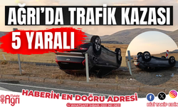 Ağrı’da trafik kazası 5 yaralı