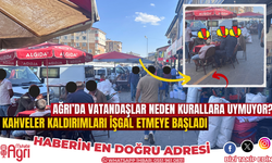 Ağrı'da kaldırım işgalinin sonu gelmiyor