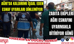 Ağrılılar kaldırımların işgal edilmesine tepkili