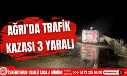 Ağrı’da kaza 3 yaralı