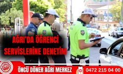 Ağrı'da Öğrenci Servislerine Denetim