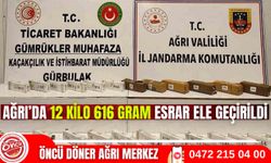 Ağrı'da 12 Kilo 616 Esrar Ele Geçirildi