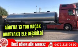 Ağrı'da 13 Ton 700 Litre Kaçak Akaryakıt Ele Geçirildi