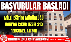 Ağrı’da 310 Personel alınıyor! Başvurular başladı