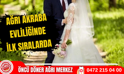 Ağrı akraba evliliğine ilk sıralarda yer alıyor