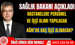 Sağlık Bakanı Memişoğlu açıkladı. Hastanelere personel alımı yapılacak