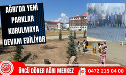 Ağrı'da yeni parklar kurulmaya devam ediliyor