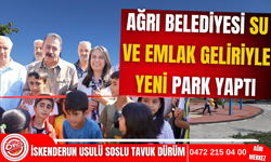 Ağrı'ya yeni bir park daha yapıldı!