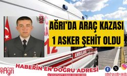 Ağrı'da Araç Kazası; 1 Asker Şehit Oldu