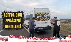 Ağrı'da okul servisleri denetlendi