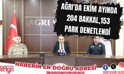 Ağrı’da Ekim ayında 204 bakkal ve büfe, 31 internet cafe, 153 park denetlendi