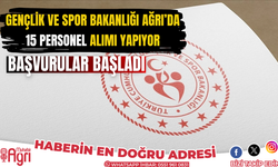 Gençlik ve Spor Bakanlığı ağrı'da işkur TYP ile personel alıyor