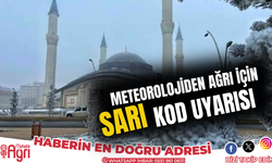 Meteoroloji Genel Müdürlüğü Ağrı için sarı kod uyarısında bulundu