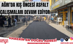 Ağrı’da asfalt çalışmaları devam ediyor