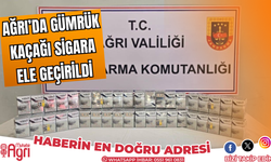 Ağrı'da gümrük kaçağı sigara ele geçirildi