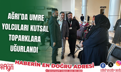 Ağrı'da Umre yolcuları kutsal topraklara uğurlandı