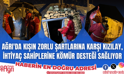 Ağrı'da ihtiyaç sahiplerine kömür dağıtımı sürüyor