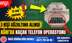 Ağrı'da gümrük kaçağı telefon kulaklık ele geçirildi