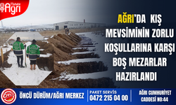 Ağrı Şehir Mezarlığında Boş Mezarlar Hazırlandı